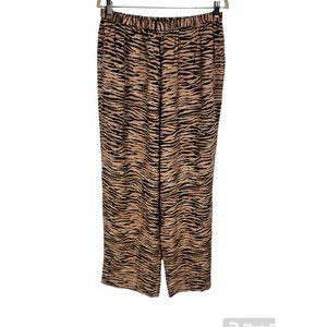 FINITY NATURALS Womens Elastic Waist Pant Plus Size 1X Brown 100% Silk  153P